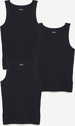 HUGO BOSS 3 Pack Classic Rib Lounge Vest