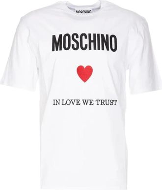 Moschino Korte Mouw T-Shirt - Heren - T-shirts - Wit - S - Tops