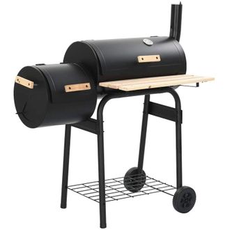 vidaXL Barbacoa Cl&aacute;sica De Carb&oacute;n Con Ahumador Vidaxl