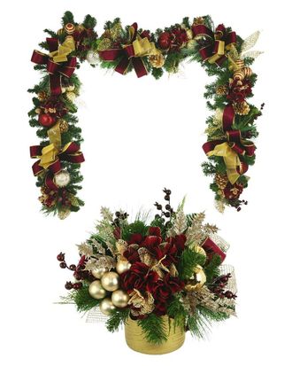 Creative Displays Inc. Burgundy & Gold Christmas Bundle
