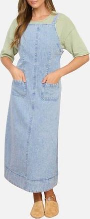 Blu Pepper Denim Midi Dress in Light Denim at Nordstrom Rack, Size Medium