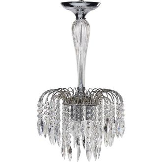 Beliani Chandelier ORARA Metal Silver