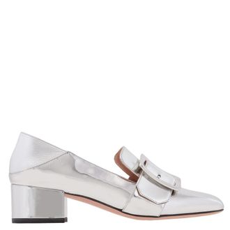 Bally Janelle Buckle Leather Pumps, Brand Size 37 ( US Size 6.5 )