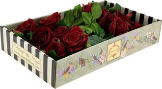 Mark Roberts Luscious Garden Rose Natural Touch, Box of 6 in Red at Nordstrom
