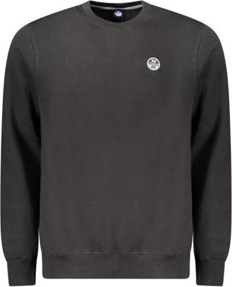 North Sails Crew Neck Sweatshirt Klassieke Stijl - Heren - Sweatshirts - Zwart - M - Katoen - Hoodies & sweatvesten