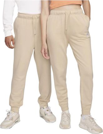 Nike Club Fleece Trainingsbroek - Dames - Trainingsbroeken - Beige - S - Katoen - Fitness