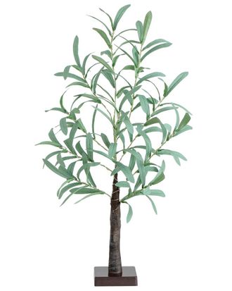 Nearly Natural 2Ft Lighted Artificial Olive Tree With 60 Warm White Led Lights