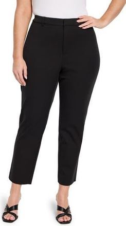 Nic+Zoe Copley Ankle Straight Leg Pants in Black Onyx at Nordstrom Rack, Size 18W