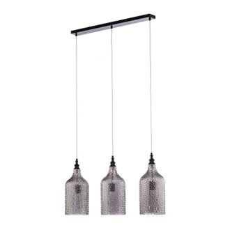 Lindby L&aacute;mpara Colgante drakar En Gris De Vidrio - Lindby