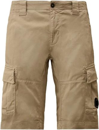 C.P. Company Shorts Cargo Lens in Sateen Elasticizzato - - Shorts - Uomo - Grigio - S
