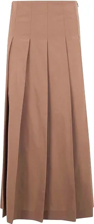 R&oacute;he Pleated Wool Skirt