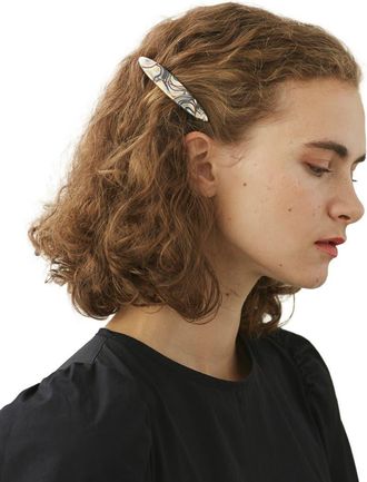 Alexandre de Paris Solferino acetate hair clip barette in Tortoiseshell at Nordstrom
