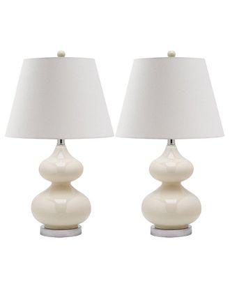 Safavieh Discontinued Safavieh Eva 24In Double Gourd Glass Lamp
