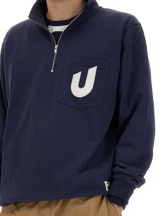 Umbro Logo Front-Zip Sweatshirt - Blue