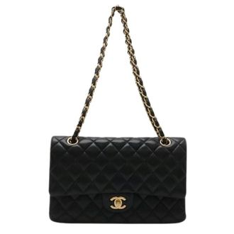 Chanel Pre-owned Matelasse Lamslederen Schoudertas - Dames - Pre-owned - Zwart - Maat: ONE Size Leer