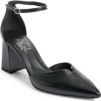 AGL Nadine dOrsay Pointed Toe Pump in Black at Nordstrom, Size 10Us
