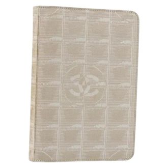 Chanel Pre-owned Day Planner Cover - Dames - Pre-owned - Beige - Maat: ONE Size Leer