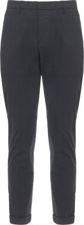 Dondup Blue Gaubert Monogram Cotton Pants