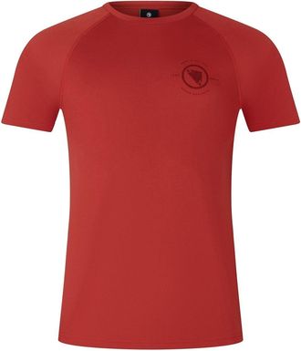 Endura Heren Loop Relaxed Fit Raglan T-shirt (Baksteen Rood)