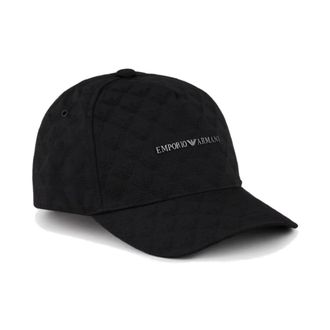 Emporio Armani Caps, male, Black, Size: ONE SIZE All-over Eagle Jacquard Baseball Cap