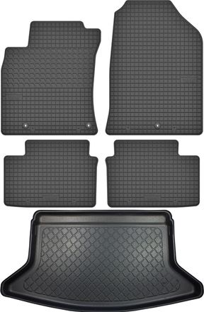 OEM Hyundai I30 Iii Pd Hatchback Desde Febrero De 2017. Juego De Alfombrillas De Goma Para Coche + Alfombrilla Para Maletero