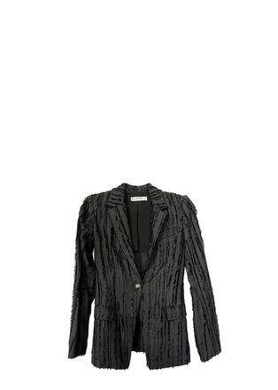 Versace Collection Black Tufted Blazer Size S