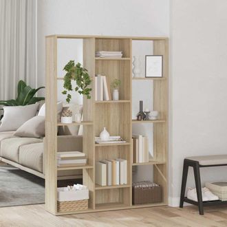 vidaXL Vidaxl - Divisor Espacio/estanter&iacute;a Aglomerado Roble Sonoma 100x24x140cm