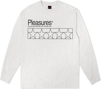 Pleasures Supplements Long Sleeve Cotton Shirt in Heather Grey at Nordstrom, Size X-Large