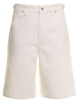 Jil Sander Off White Solid Shorts