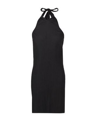 8 by YOOX CRINKLED HALTER MINI DRESS