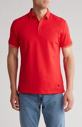 T.R. Premium Tipped Short Sleeve Knit Polo in Red at Nordstrom Rack, Size Small