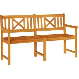 vidaXL Banco De Jard&iacute;n Marr&oacute;n 150 X 56 X 90cm Madera Maciza De Acacia Vidaxl