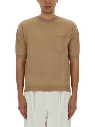 Moschino Beige Crew Neck Sweaters