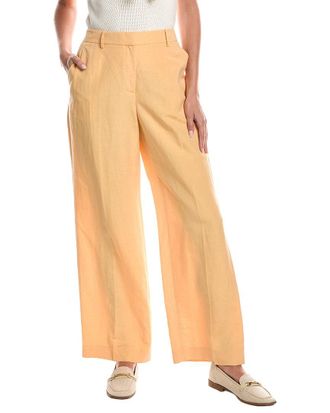 Lafayette 148 New York Gates Silk & Linen Pant