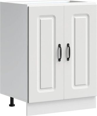 vidaXL Sink Base Cabinet Kalmar White 60x46x81.5 cm Engineered Wood Vidaxl