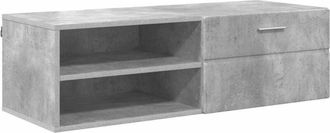 vidaXL Wooden Cabinet with Drawer High Gloss White 100.5 x 39 x 30 cm vidaXL