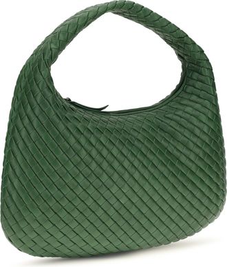 Bottega Veneta Womens Shoulder Bag Veneta Basil-Muse Brass Lamb Leather