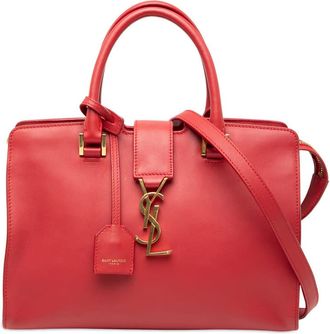 Saint Laurent Pre-owned Saint Laurent Baby Leather Monogram Downtown Cabas Satchel Ladies LTH424868.1017