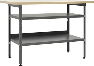 vidaXL Vidaxl - Banco da Lavoro Grigio 120x60x85 cm in Acciaio