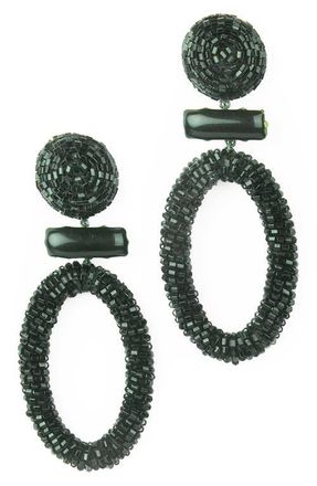 Deepa Gurnani Yolanda Drop Earrings in Black at Nordstrom