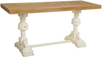 Wanderlust Deco Wanderlust Deco - Mesa de salon de madera marrón 150x60x72