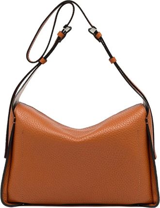 Gianni Chiarini Hobo Bags - Penelope Handbag In Double Grain Leather - Gr. unisize - in Braun - für Damen