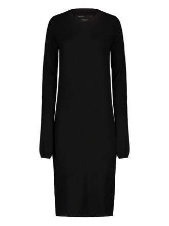 Frenckenberger long-sleeve cashmere mini dress - women - Cashmere - M - Black