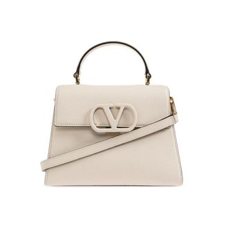 Valentino Garavani Dames, Tassen, Beige, Maat: ONE Size Leer