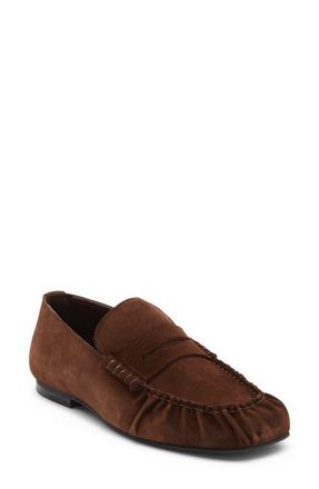 Alohas Aven Penny Loafer in Suede Brown at Nordstrom, Size 11-11.5Us