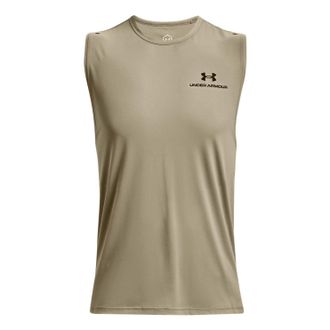 Under Armour Rush Energy Logo Tank Khaki 1366139-037
