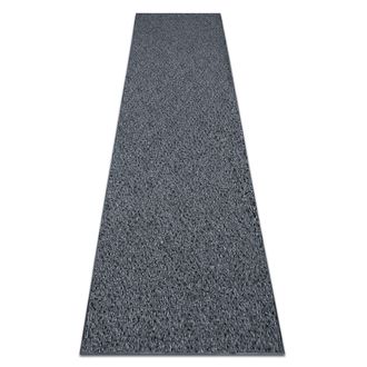 RugsX RugsX Traffic Dark Runner in Grey | Size: 90 cm x 400 cm