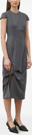 Remain knot-detail midi dress - women - Fabric - 34 - Grey