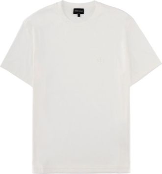 Giorgio Armani White Crew Neck T-Shirt
