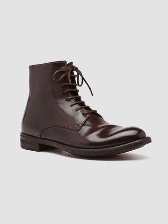 Officine Creative Lexikon 123 Leather Ankle Bootie in Burgundy at Nordstrom, Size 38